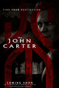 John Carter movie poster Sign 8in x 12in