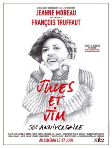 Jules Et Jim movie poster Sign 8in x 12in