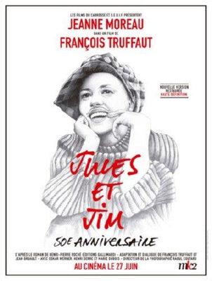 Jules Et Jim Metal Movie Poster 8in x 12in