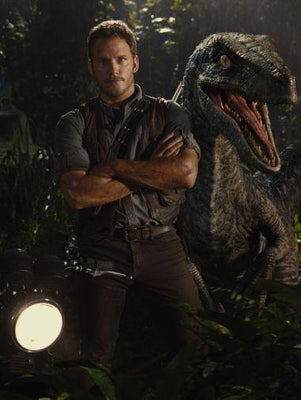 Jurassic World Metal Movie Poster 8in x 12in