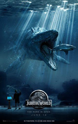Jurassic World Metal Movie Poster 8in x 12in The Poster Depot