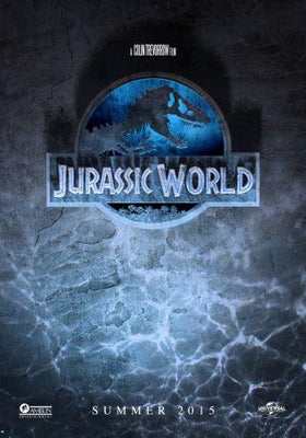 Jurassic World Metal Movie Poster 8in x 12in