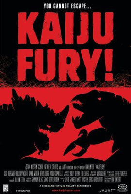 Kaiju Fury Metal Movie Poster 8in x 12in