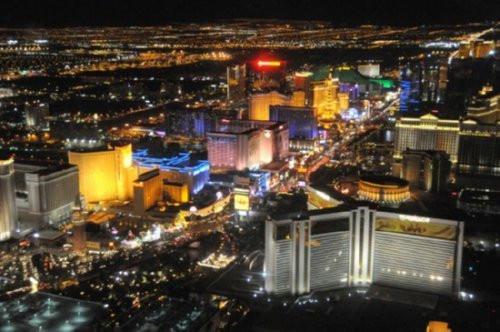 Las Vegas Poster The Strip At Night 24inx36in (61cm x 91cm) - Fame Collectibles
