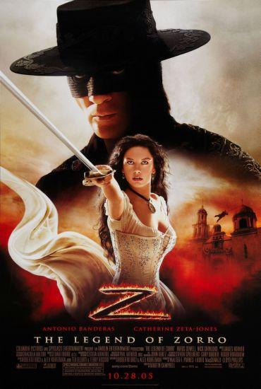 Legend Of Zorro movie poster Metal Print 8in x 12in