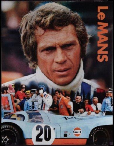 Lemans movie poster Metal Print 8in x 12in