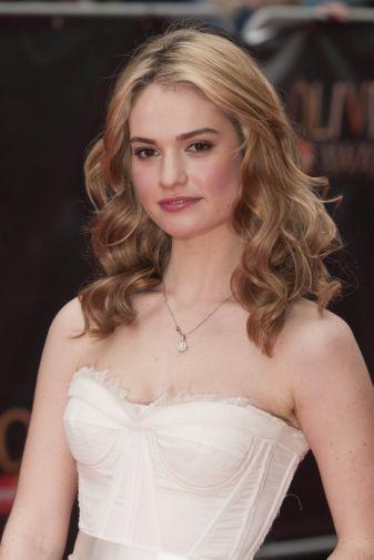 Lily James poster tin Metal Print Wall Art