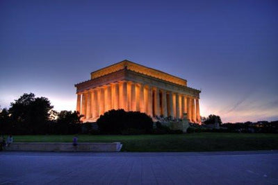 lincoln memorial poster tin Metal Print Wall Art