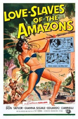 Love Slaves Of The Amazons movie poster Metal Print 8in x 12in