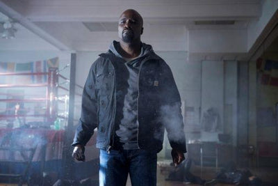 Luke Cage movie poster Metal Print 8in x 12in
