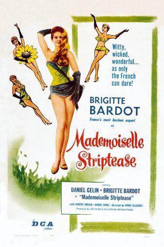 Mademoiselle Striptease Metal Movie Poster 8in x 12in