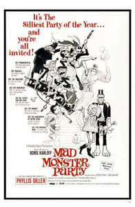 Mad Monster Party movie poster Sign 8in x 12in