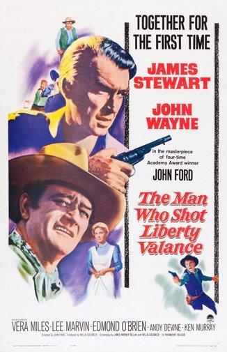 Man Who Shot Liberty Valance movie poster Sign 8in x 12in