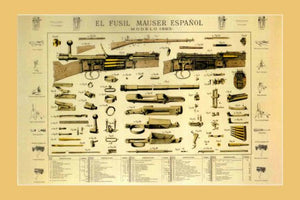 mauser espaniol 1893 shotgun firearm art Mini Poster 11inx17in poster