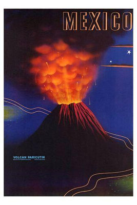 Mexico Volcano poster tin sign Wall Art