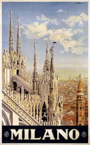 Italy Milano 1920 poster tin sign Wall Art
