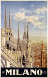 Italy Milano 1920 poster tin sign Wall Art