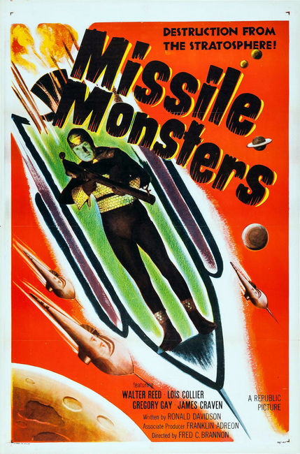 Missile Monsters Movie poster for sale cheap United States USA