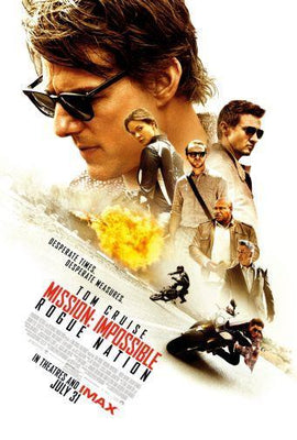 Mission Impossible Rogue Nation movie poster Metal Print 8in x 12in