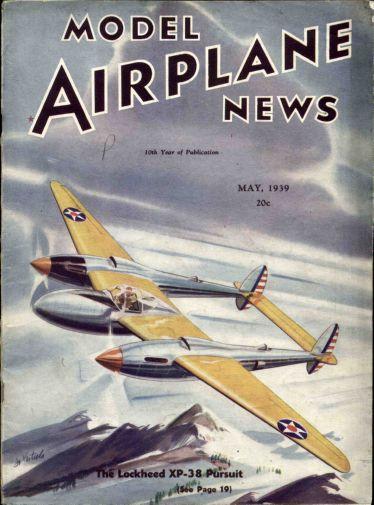 Model Airplane News 1939 poster tin sign Wall Art
