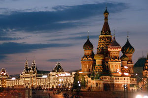 Moscow Red Square Skyline 11inx17in Mini Poster