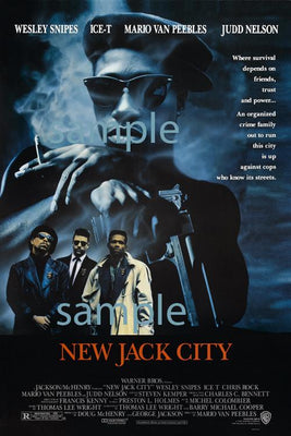 New Jack City Metal Movie Poster 8in x 12in