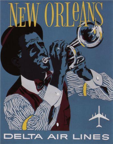 New Orleans poster tin sign Wall Art