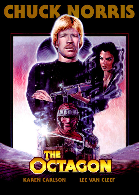 the octagon collage art poster