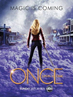 once upon a time poster tin Metal Print Wall Art