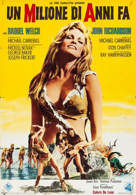 One Million Years Bc Italian Movie poster for sale cheap United States USA