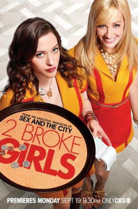 2 Broke Girls poster tin sign Wall Art