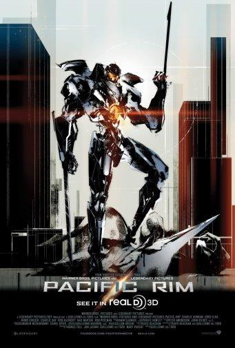 Pacific Rim movie poster Sign 8in x 12in
