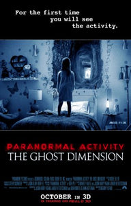 Paranormal Activity Ghost Dimension Movie Mini poster 11inx17in