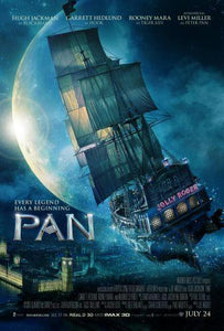 Pan movie poster Sign 8in x 12in