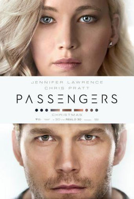 Passengers movie poster Metal Print 8in x 12in