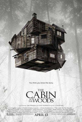 Cabin In The Woods movie poster Metal Print 8in x 12in