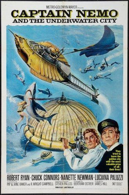 Captain Nemo movie poster Metal Print 8in x 12in