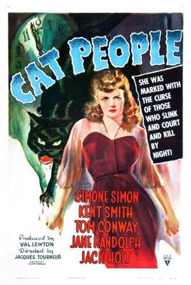 Cat People Metal Movie Poster 8in x 12in