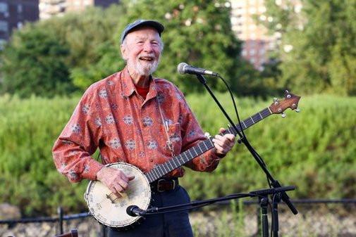 Pete Seeger poster tin sign Wall Art