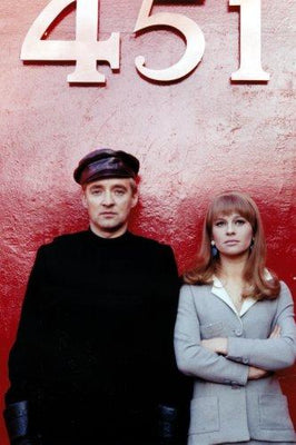 Fahrenheit 451 Metal Movie Poster 8in x 12in