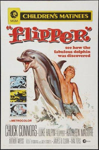 Flipper movie poster Sign 8in x 12in