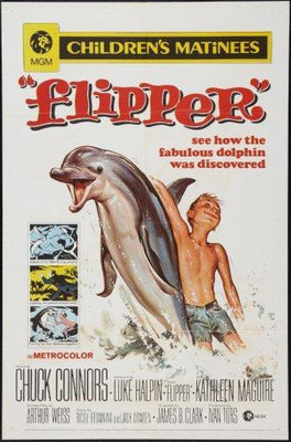 Flipper movie poster Metal Print 8in x 12in