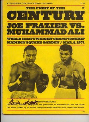 Frazier Vs. Ali poster tin Metal Print Wall Art
