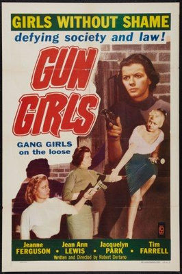 Gun Girls Metal Movie Poster 8in x 12in