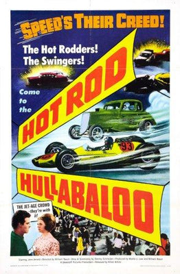 Hot Rod Hullabaloo Metal Movie Poster 8in x 12in