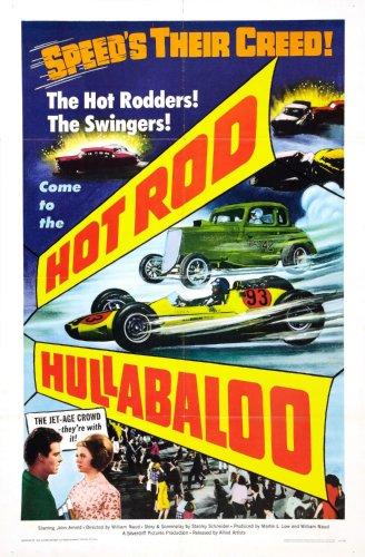 Hot Rod Hullabaloo Metal Movie Poster 8in x 12in