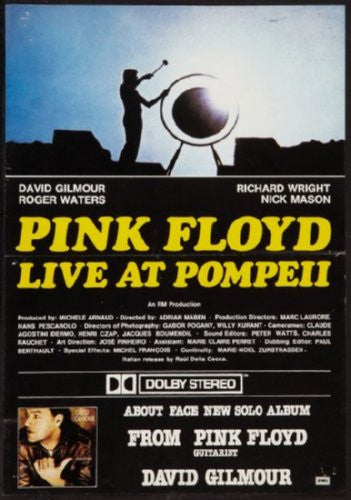 Pink Floyd Live At Pompeii Mini poster 11inx17in
