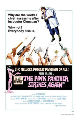 Pink Panther Metal Movie Poster 8in x 12in