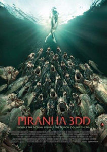 Piranha 3Dd movie poster Sign 8in x 12in