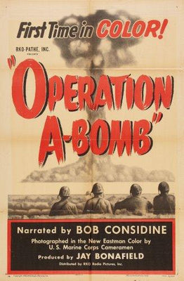 Operation A-Bomb Metal Movie Poster 8in x 12in